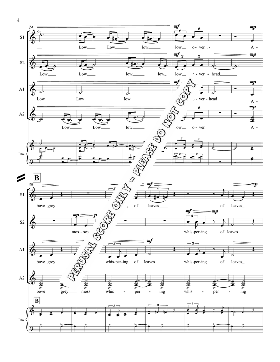 Mossess SSAA - Sheet Music page 4