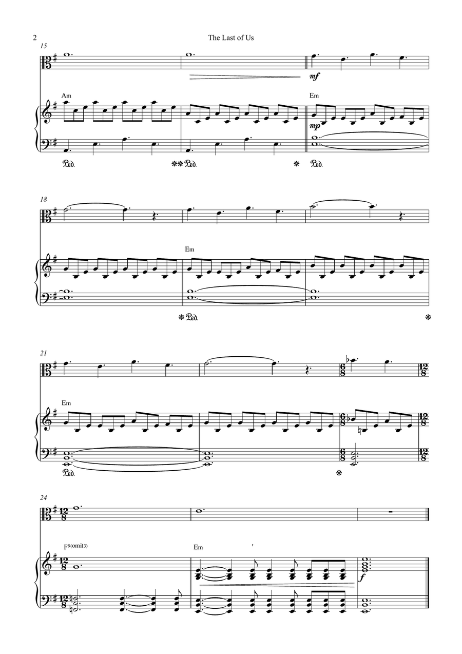 The Last Of Us The Last Of Us Viola scores gallery preview page 2