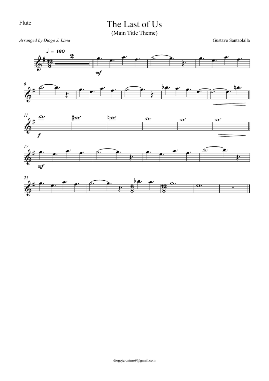 The Last Of Us The Last Of Us Flute scores gallery preview page 3