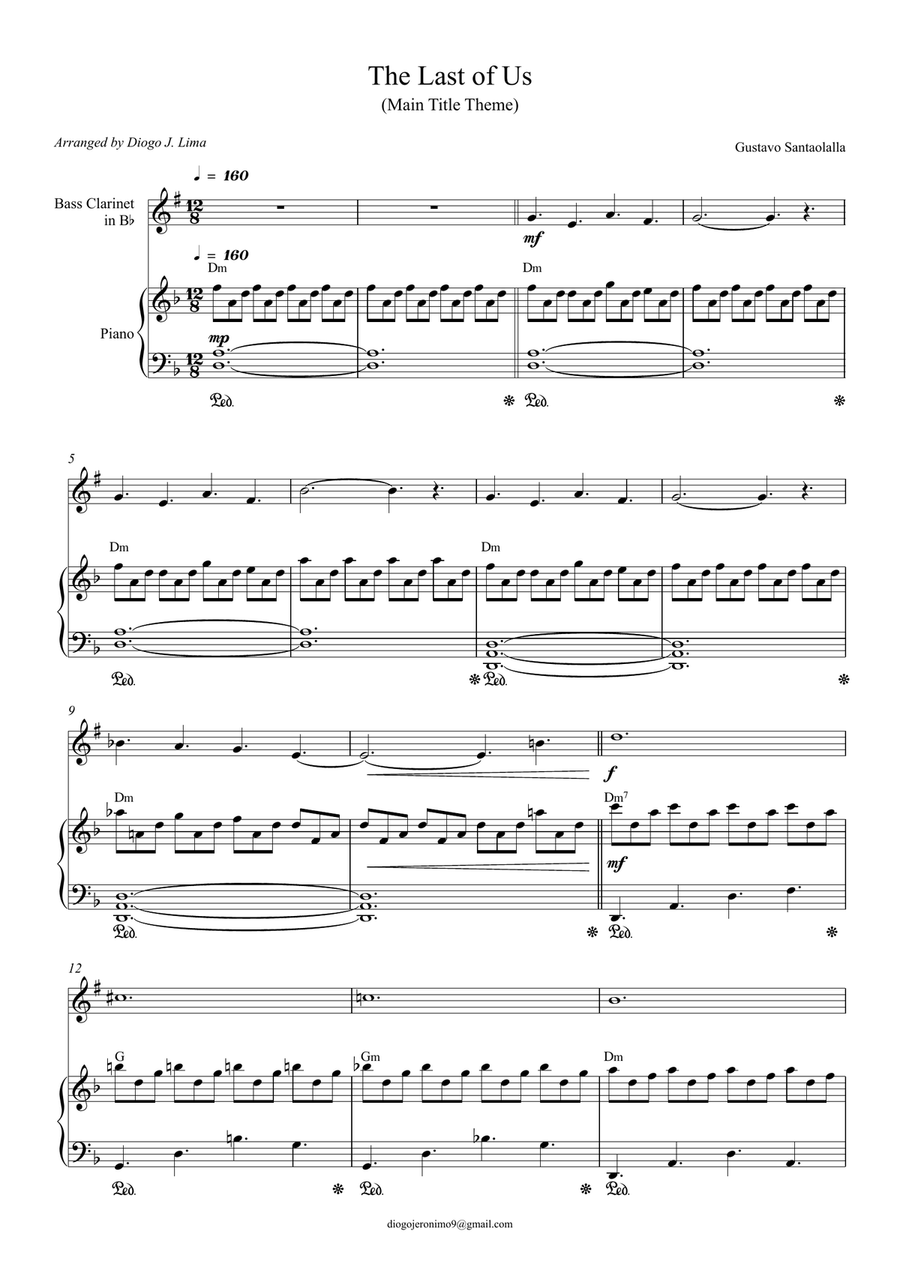 The Last Of Us The Last Of Us Bassoon scores gallery preview page 1