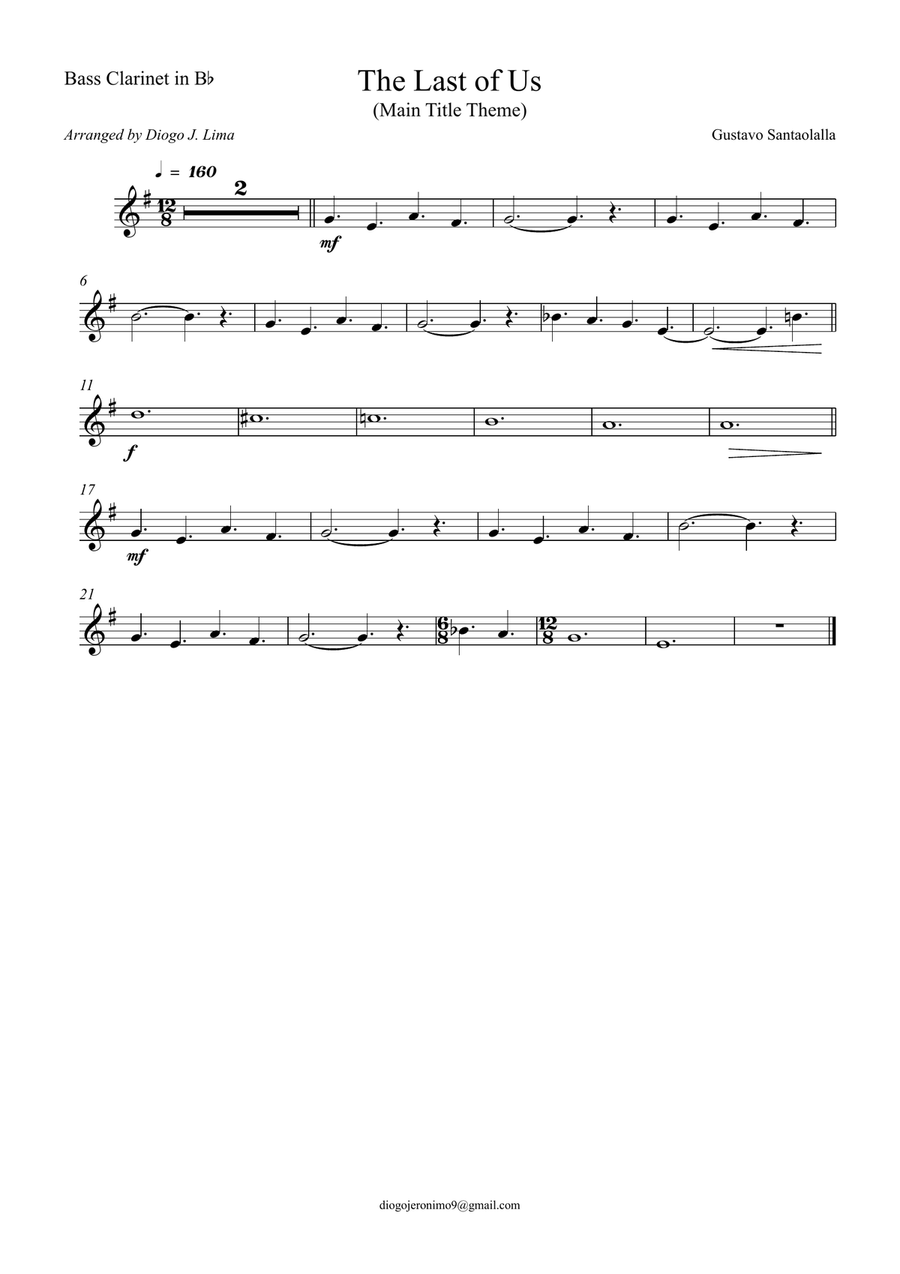The Last Of Us The Last Of Us Bassoon scores gallery preview page 3