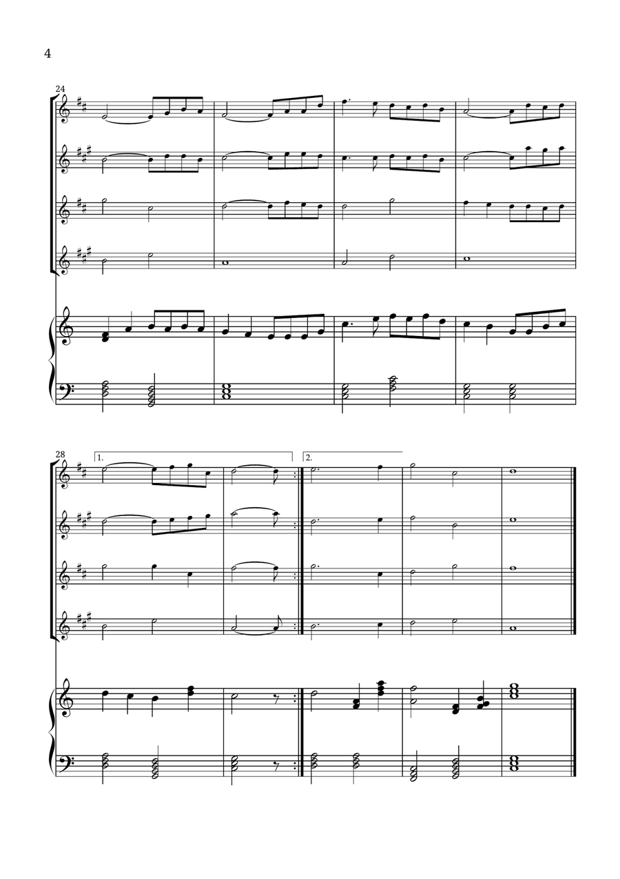 How Great Thou Art Small Ensemble scores gallery preview page 4