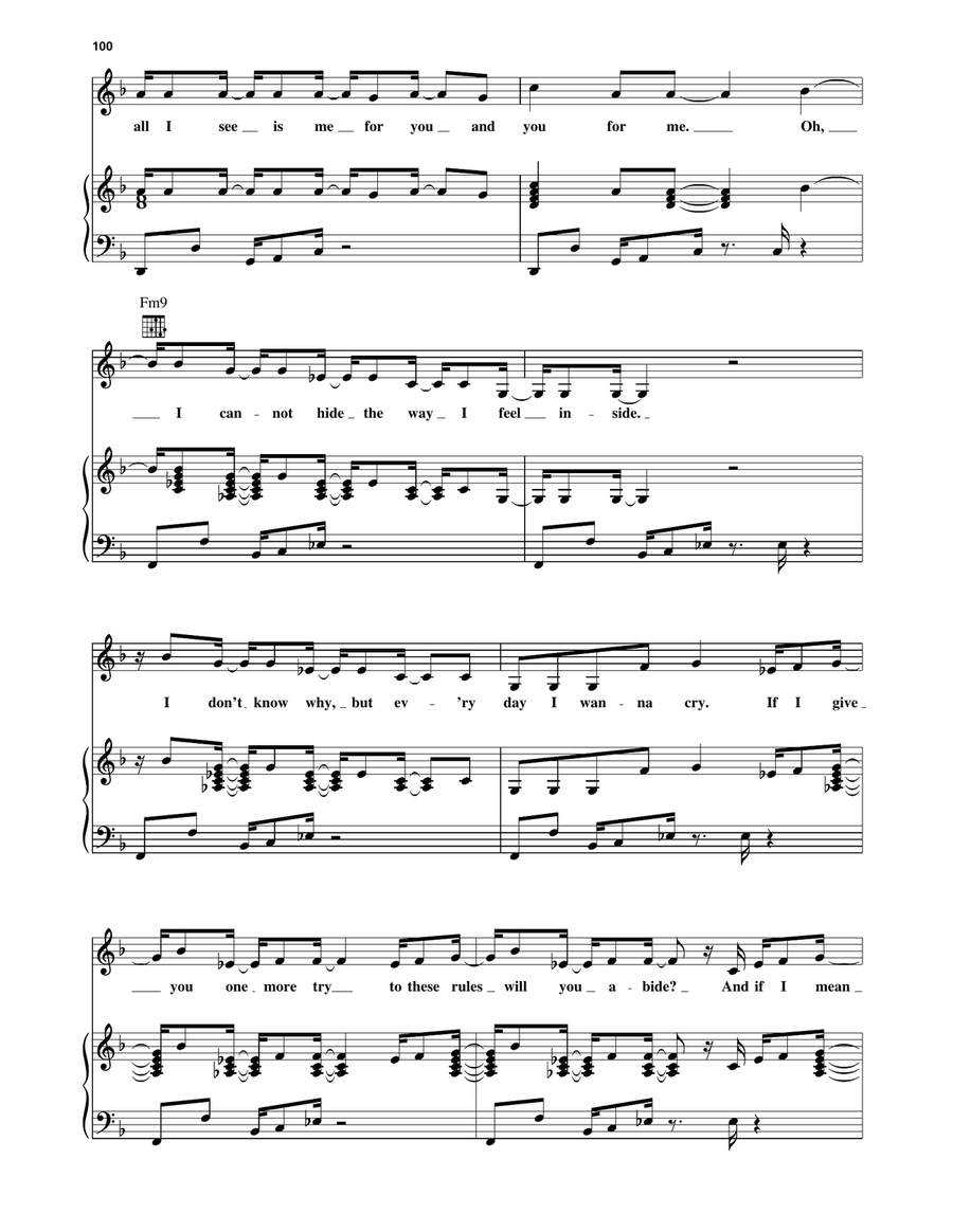 Be Happy Be Happy Piano, Vocal, Guitar scores gallery preview page 4