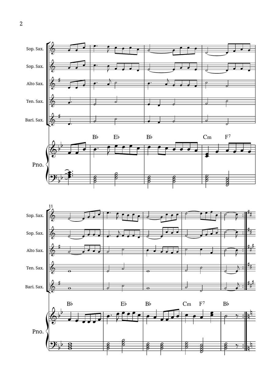 How Great Thou Art Small Ensemble scores gallery preview page 2