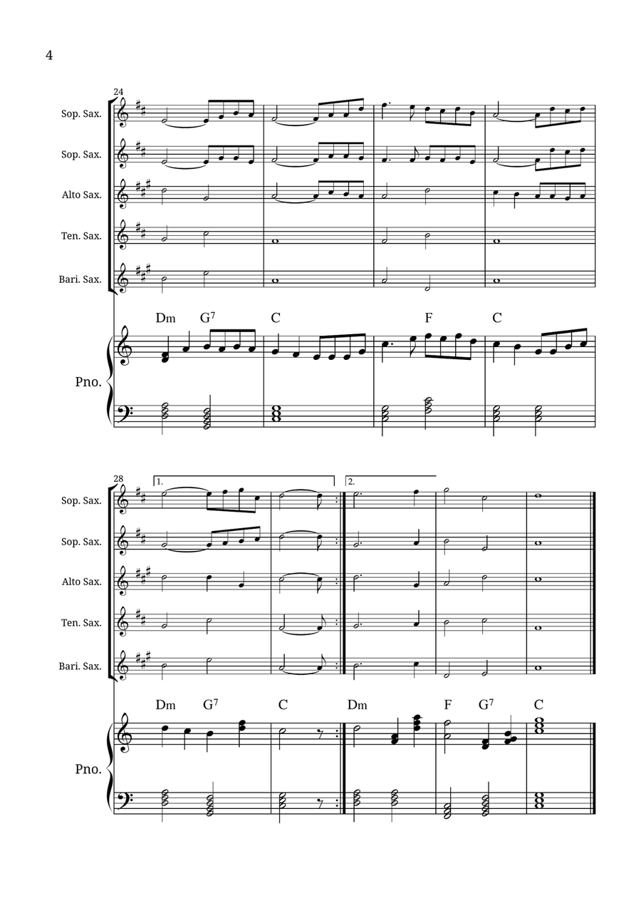 How Great Thou Art Small Ensemble scores gallery preview page 4