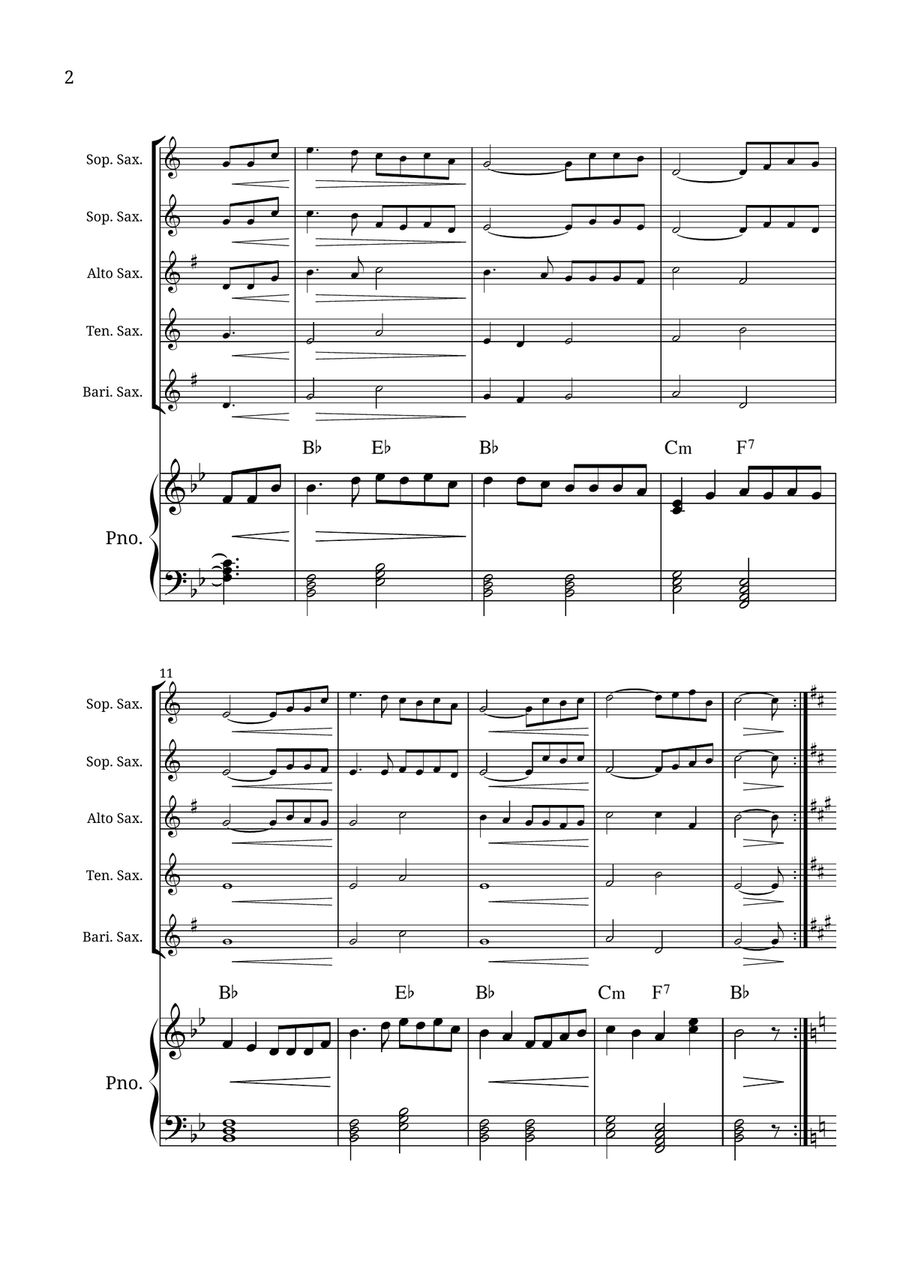 How Great Thou Art Small Ensemble scores gallery preview page 2