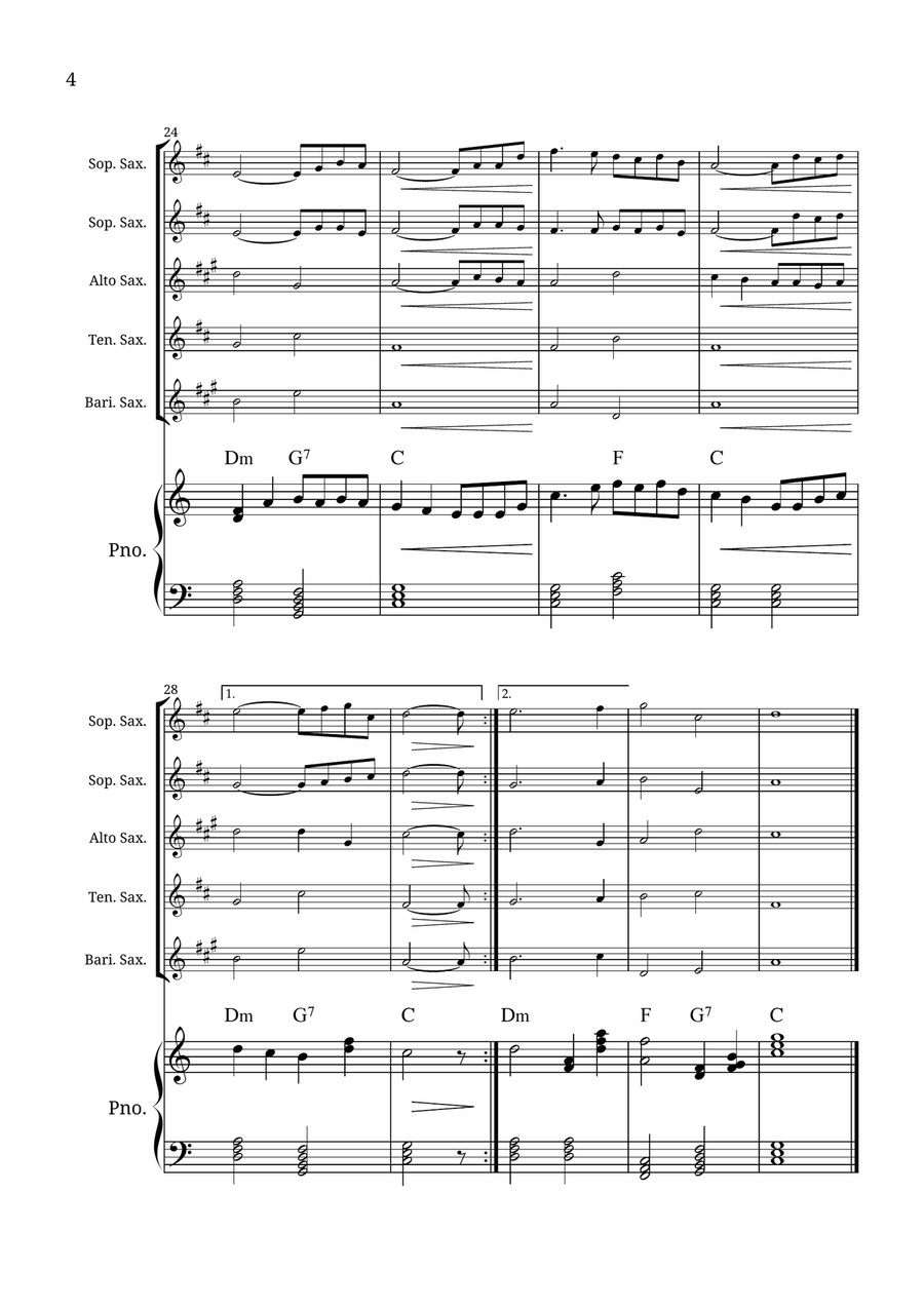 How Great Thou Art Small Ensemble scores gallery preview page 4