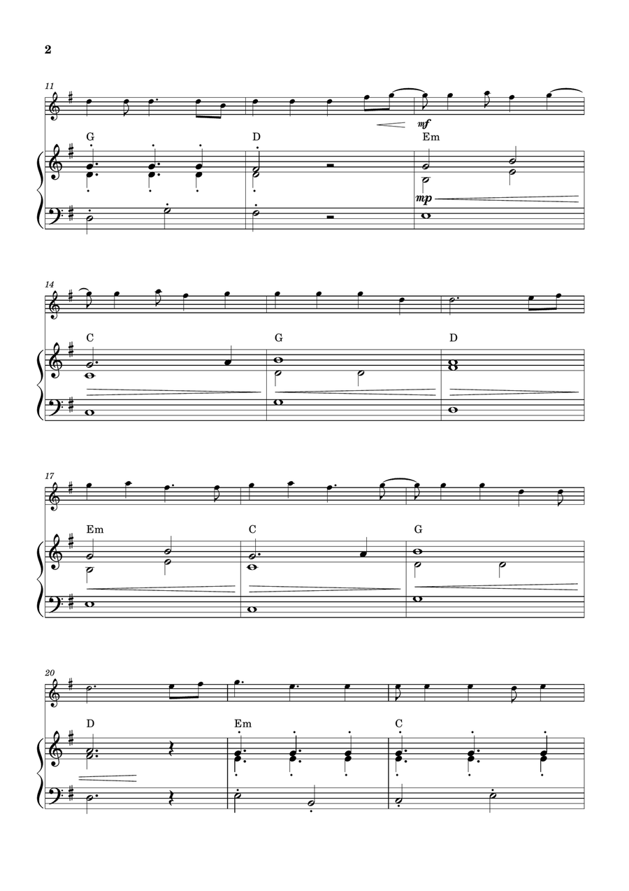 Cheap Thrills (Feat. Sean Paul) Flute scores gallery preview page 2