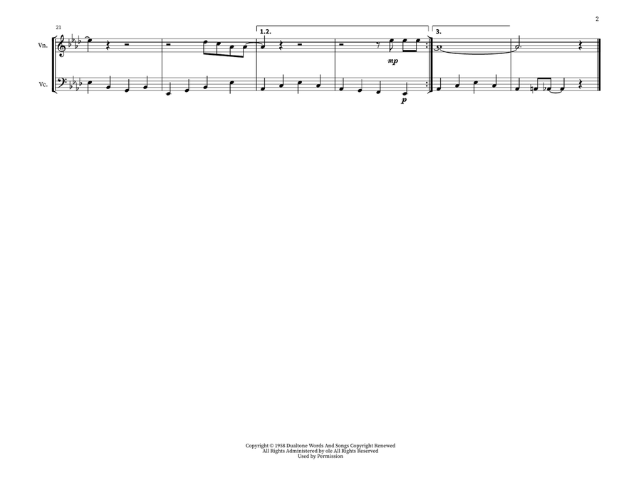 Johnny B. Goode Johnny B. Goode String Duet scores gallery preview page 2