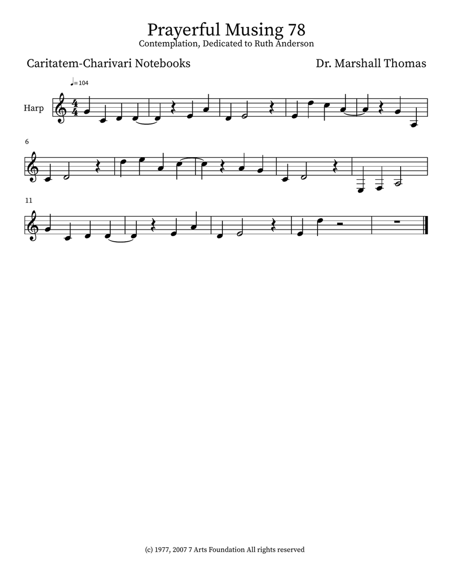 Prayerful Musing 78 Prayerful Musing 78 Small Ensemble scores gallery preview page 3