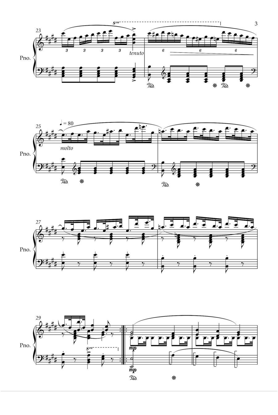 Polacca Brilliante, Op 72 - Carl Maria von Weber Piano Solo scores gallery preview page 3