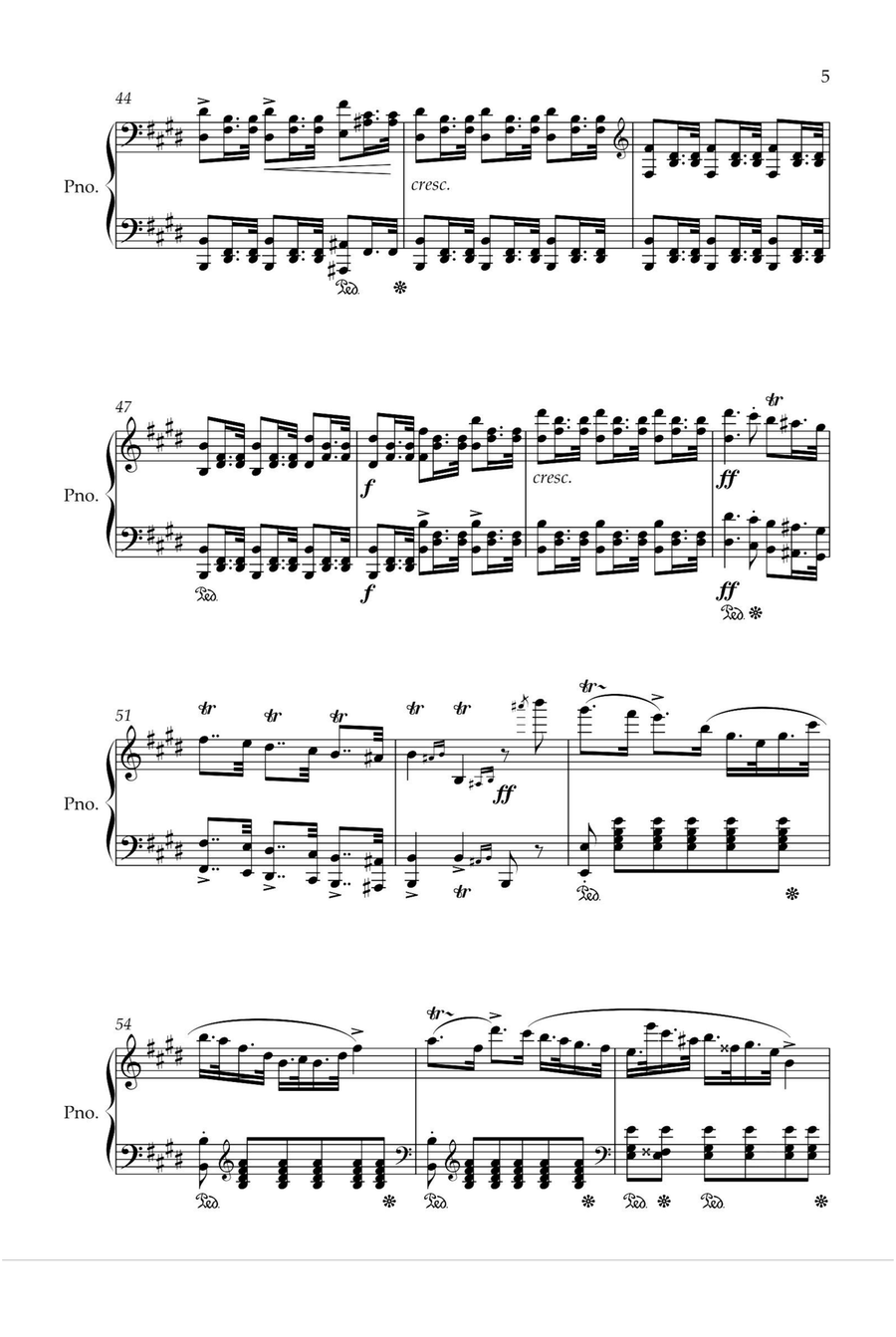 Polacca Brilliante, Op 72 - Carl Maria von Weber Piano Solo scores gallery preview page 5