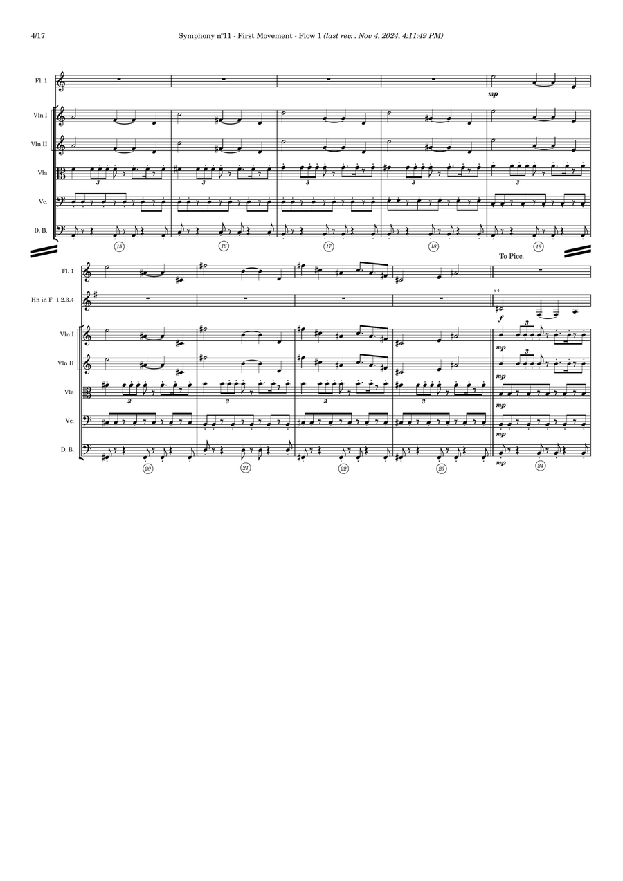 Symphony nº11 (first movement) Full Orchestra scores gallery preview page 4