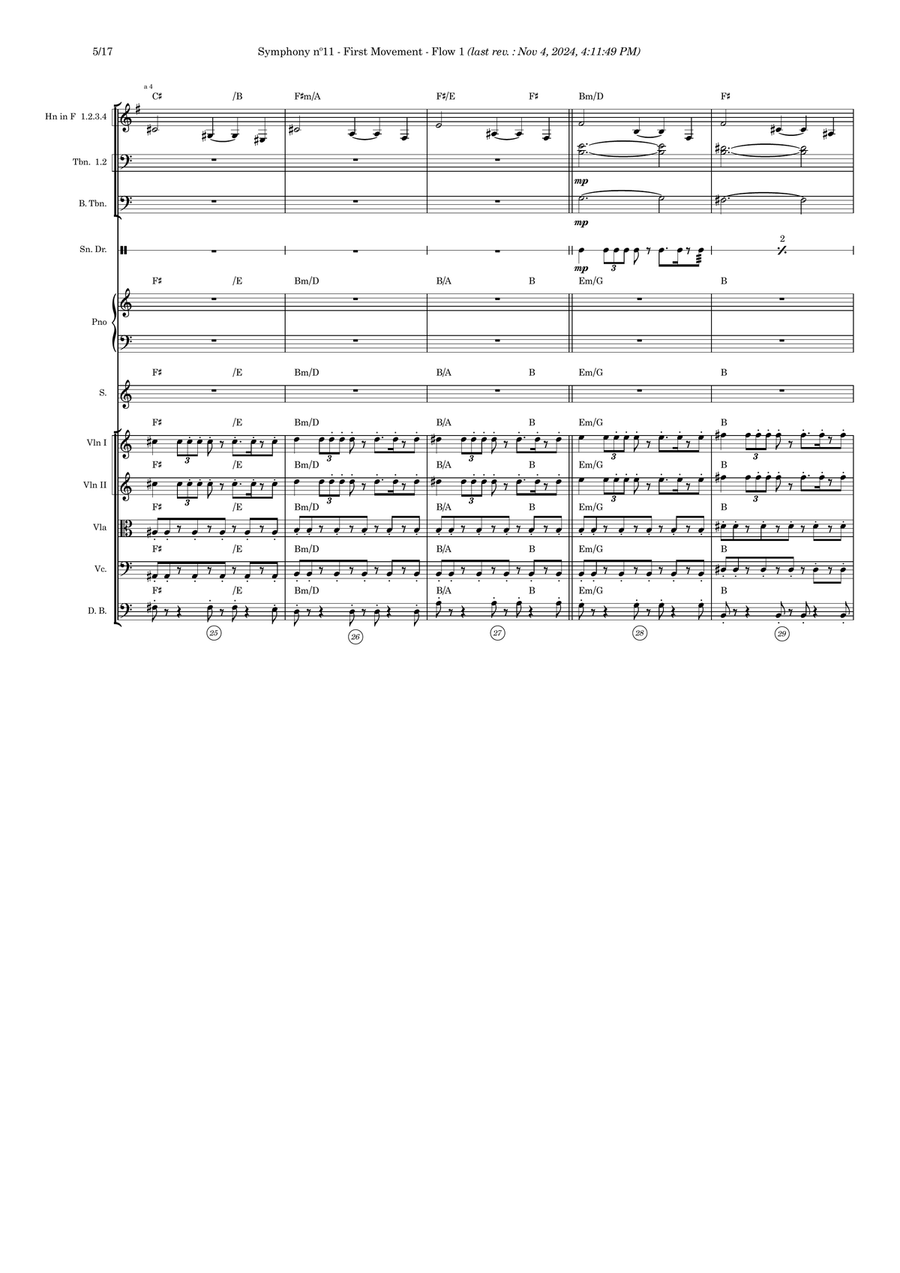 Symphony nº11 (first movement) Full Orchestra scores gallery preview page 5