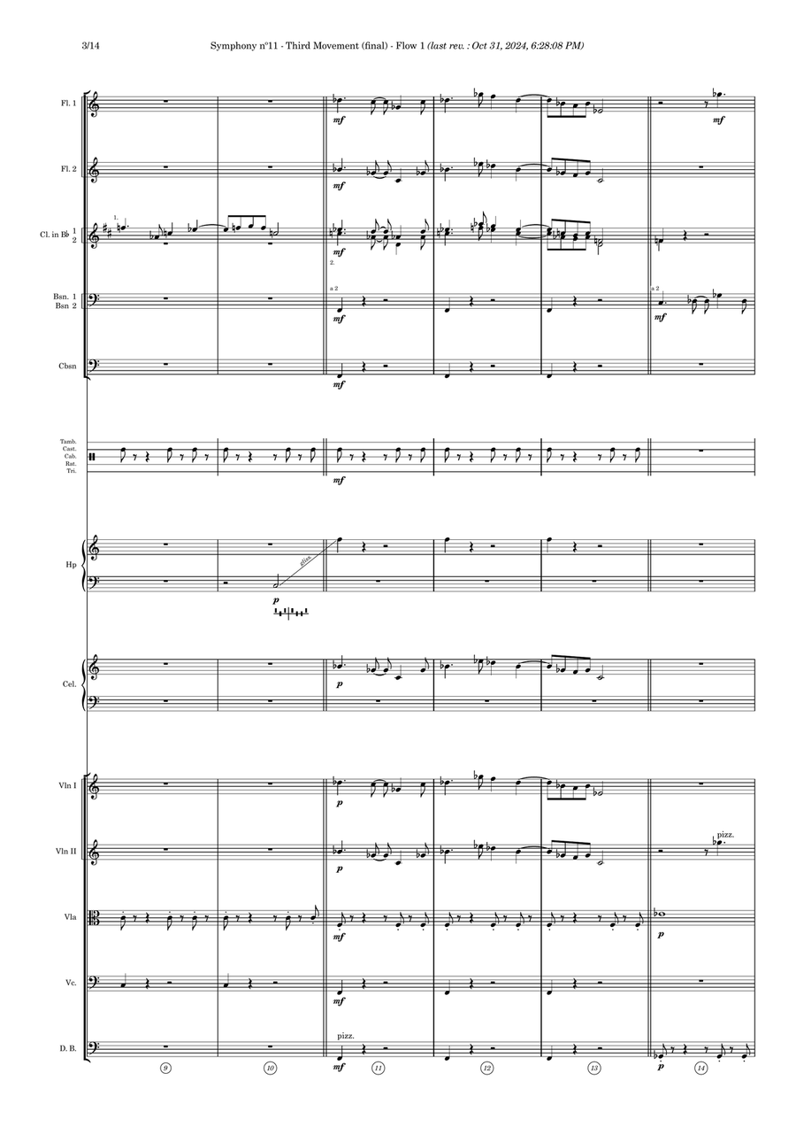 Symphony nº11 (third movement) Full Orchestra scores gallery preview page 3