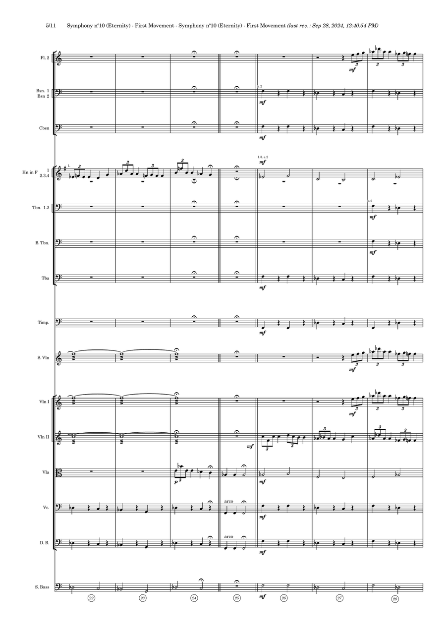 Symphony nº10 (first movement) Full Orchestra scores gallery preview page 5