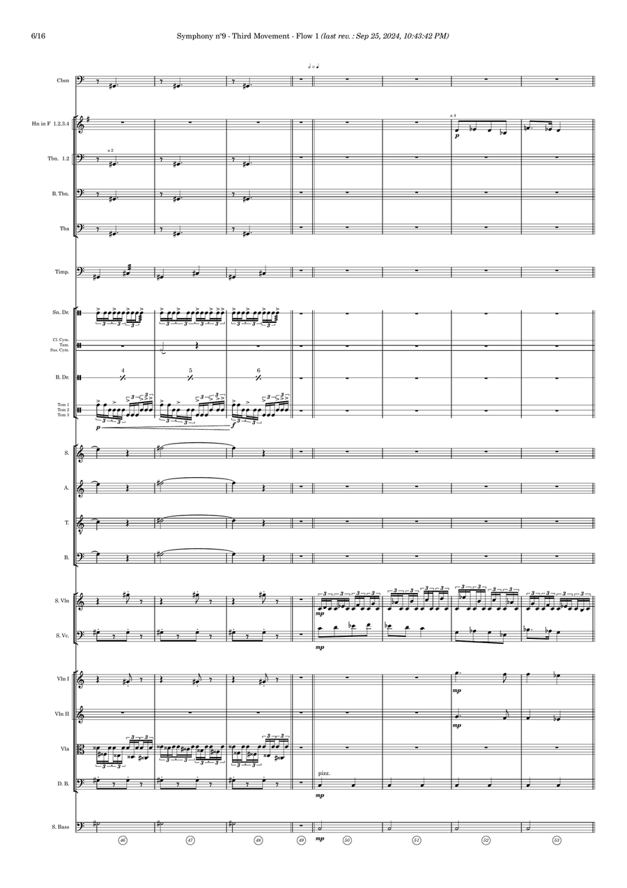 Symphony nº9 (third movement) Full Orchestra scores gallery preview page 6
