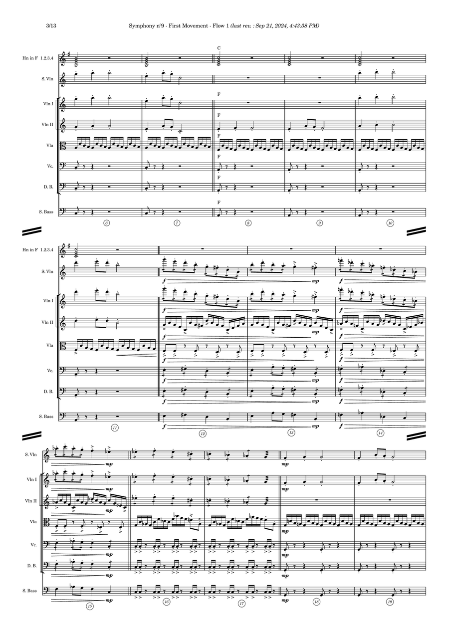 Symphony nº9 (first movement) Full Orchestra scores gallery preview page 3