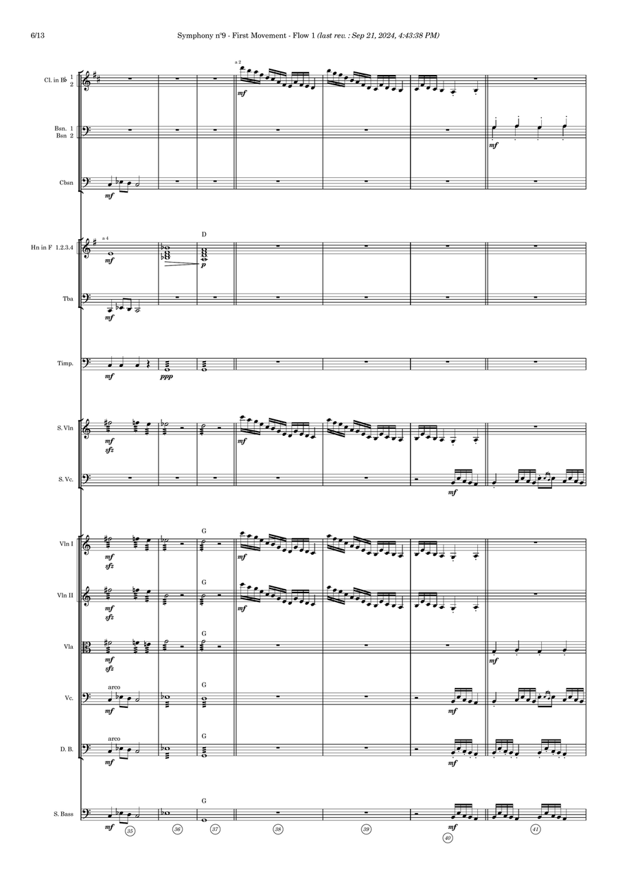 Symphony nº9 (first movement) Full Orchestra scores gallery preview page 6