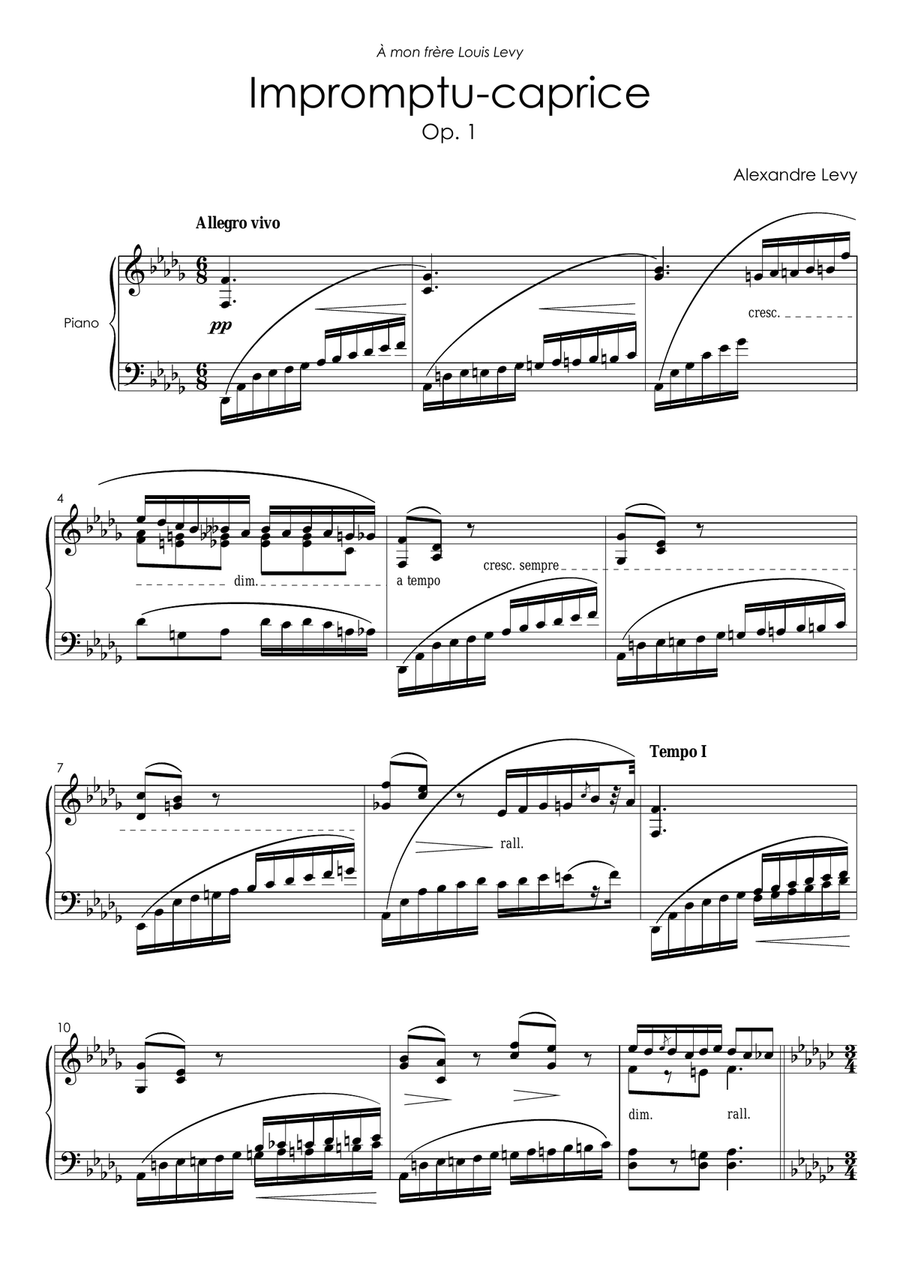 IMPROMPTU-CAPRICE Op. 1 Chamber Music scores gallery preview page 1