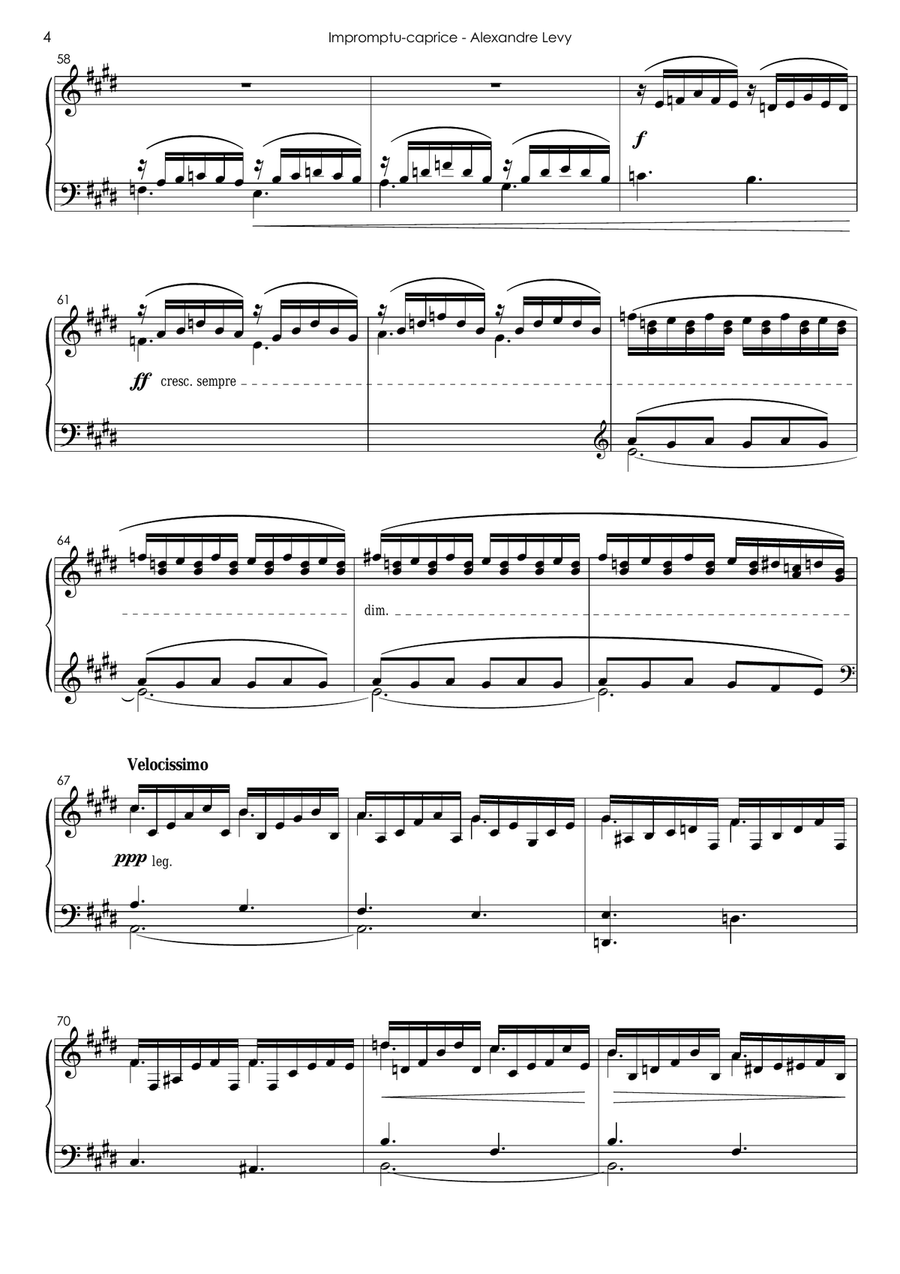 IMPROMPTU-CAPRICE Op. 1 Chamber Music scores gallery preview page 4