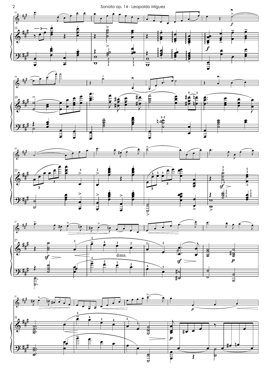 SONATA OPUS 14 Chamber Music scores gallery preview page 2