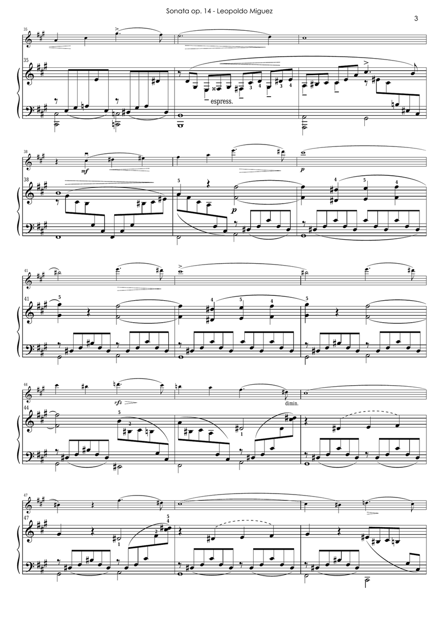SONATA OPUS 14 Chamber Music scores gallery preview page 3