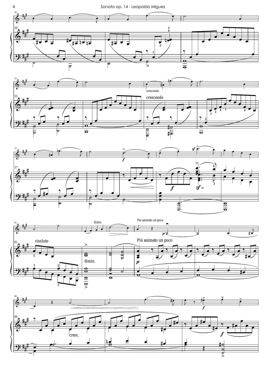 SONATA OPUS 14 Chamber Music scores gallery preview page 4