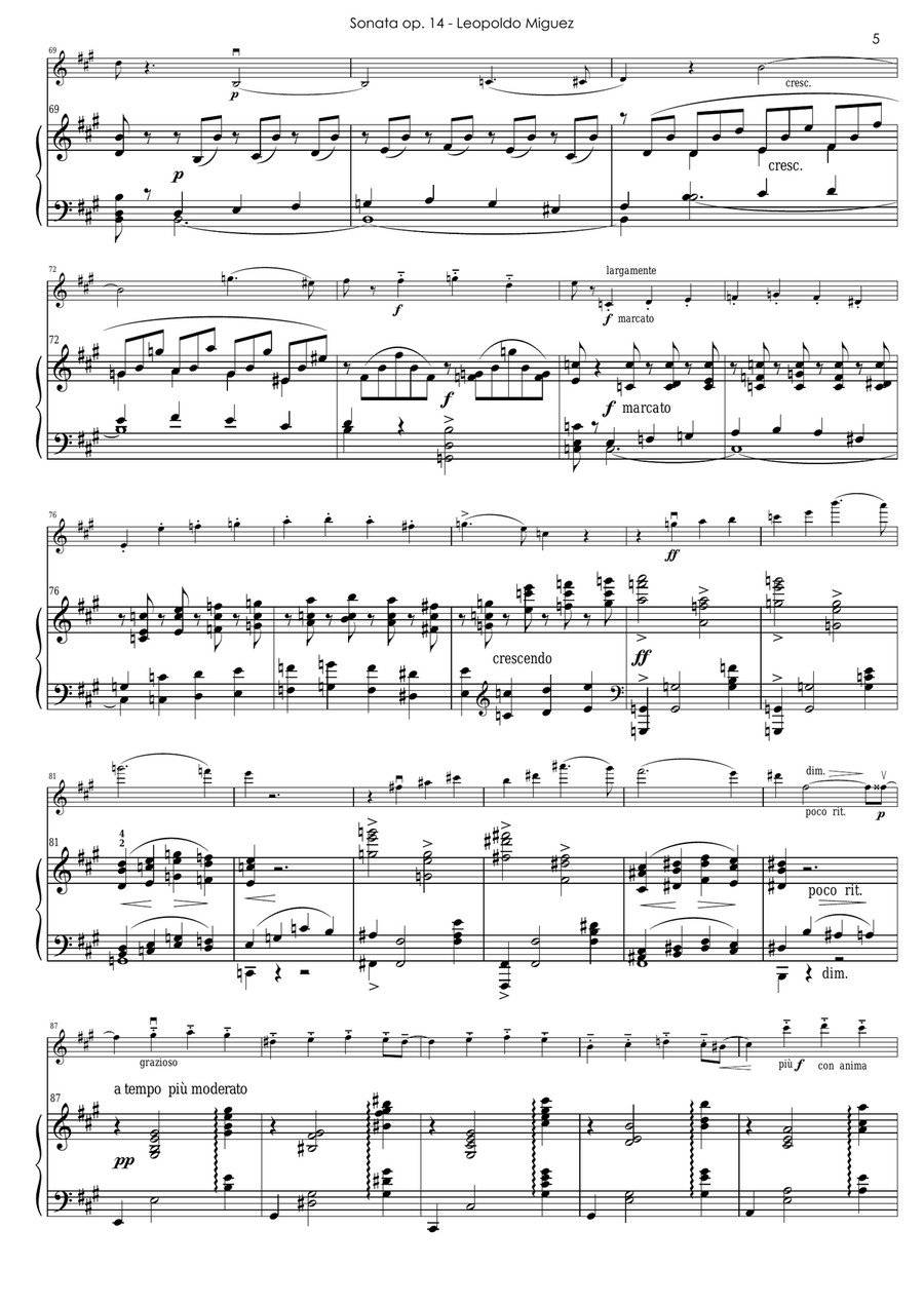 SONATA OPUS 14 Chamber Music scores gallery preview page 5