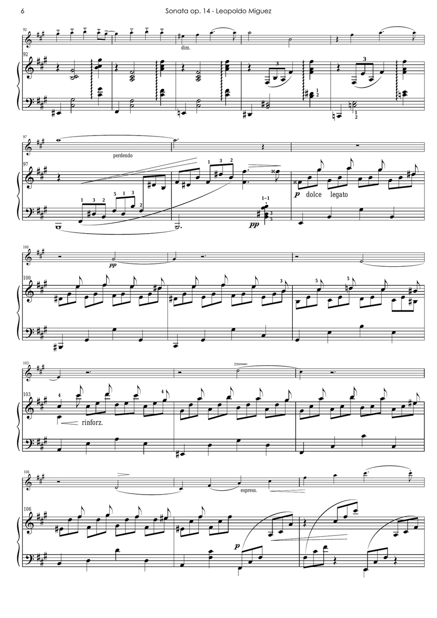 SONATA OPUS 14 Chamber Music scores gallery preview page 6
