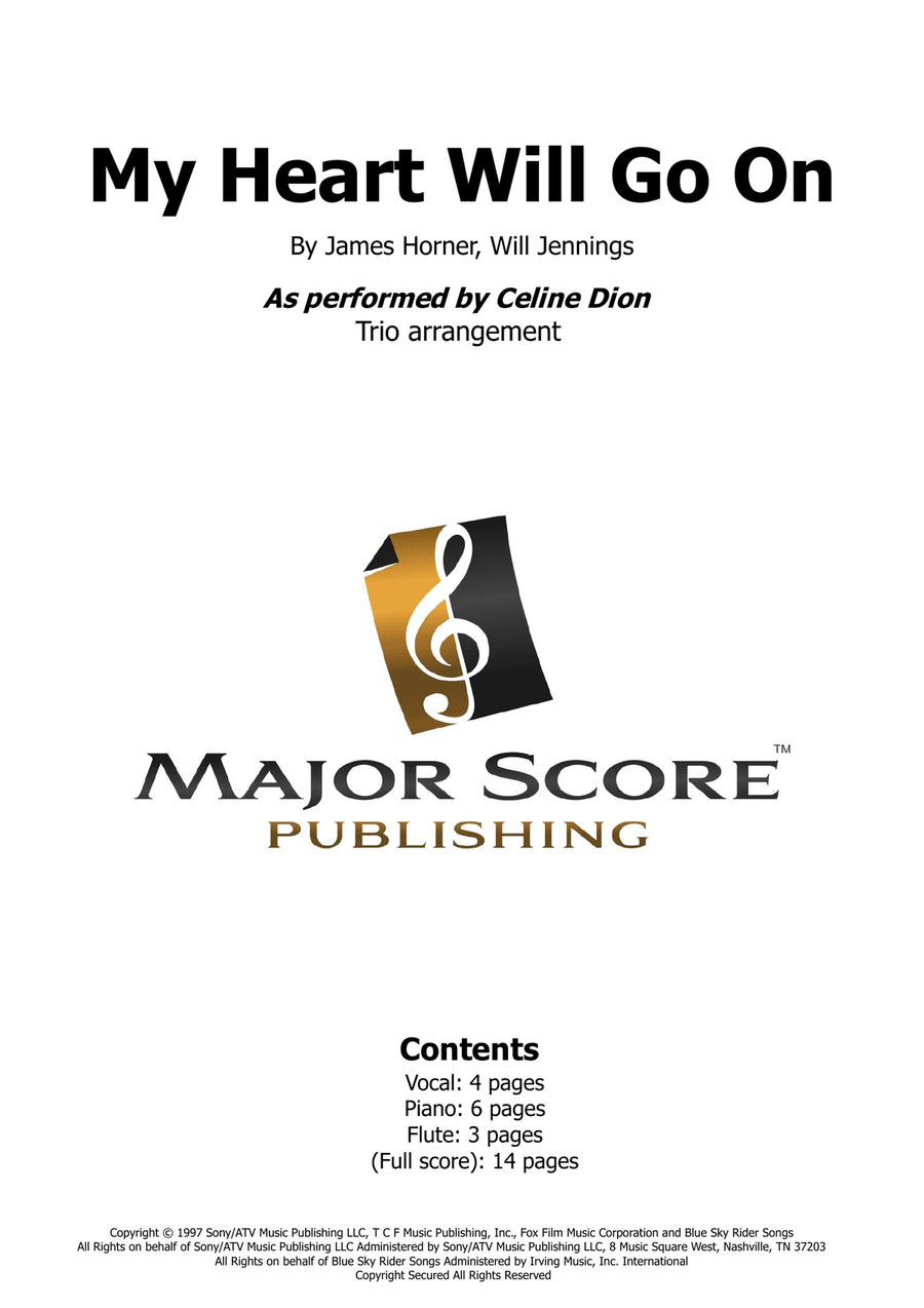 My Heart Will Go On (Love Theme From 'titanic') Small Ensemble scores gallery preview page 1
