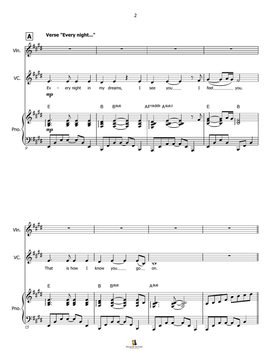My Heart Will Go On (Love Theme From 'titanic') Small Ensemble scores gallery preview page 3