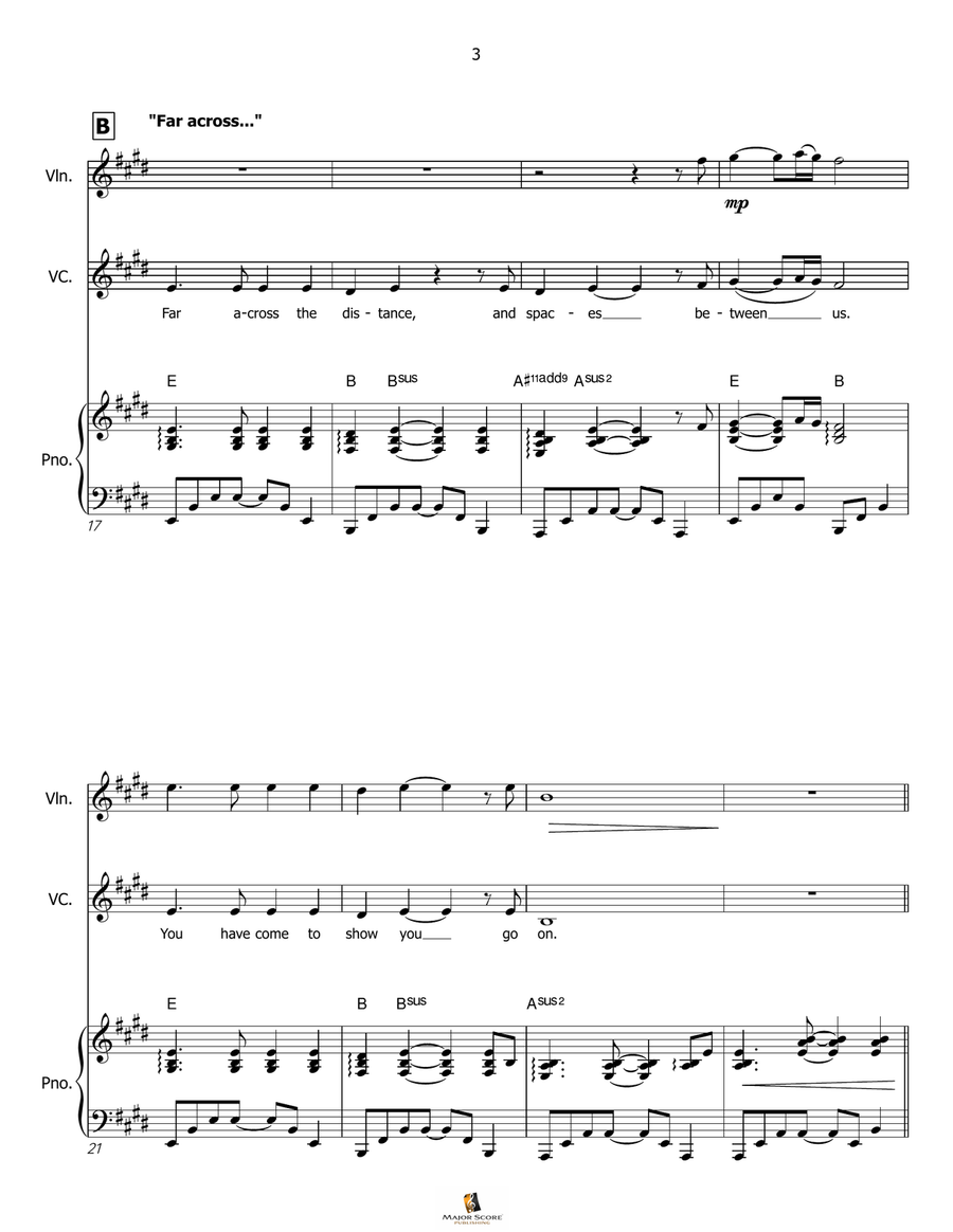 My Heart Will Go On (Love Theme From 'titanic') Small Ensemble scores gallery preview page 4