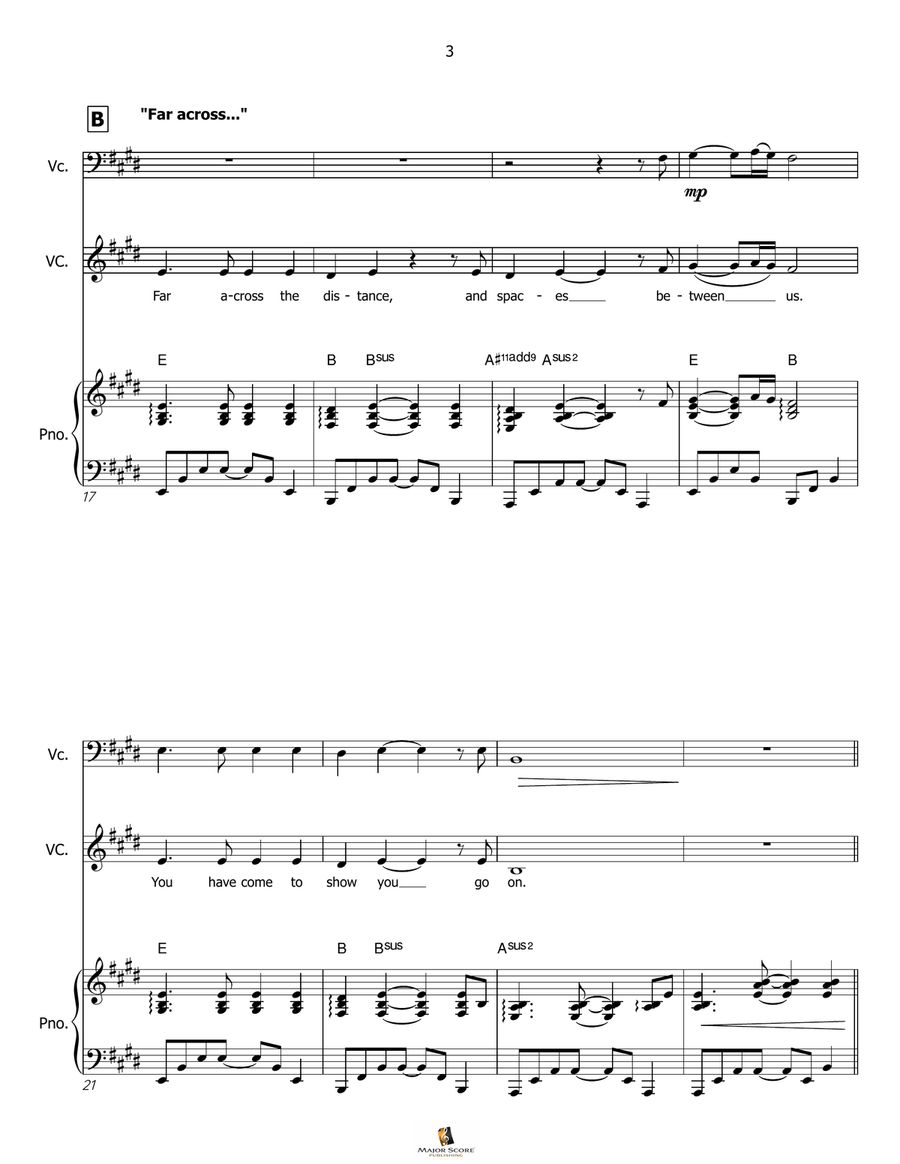 My Heart Will Go On (Love Theme From 'titanic') Small Ensemble scores gallery preview page 4