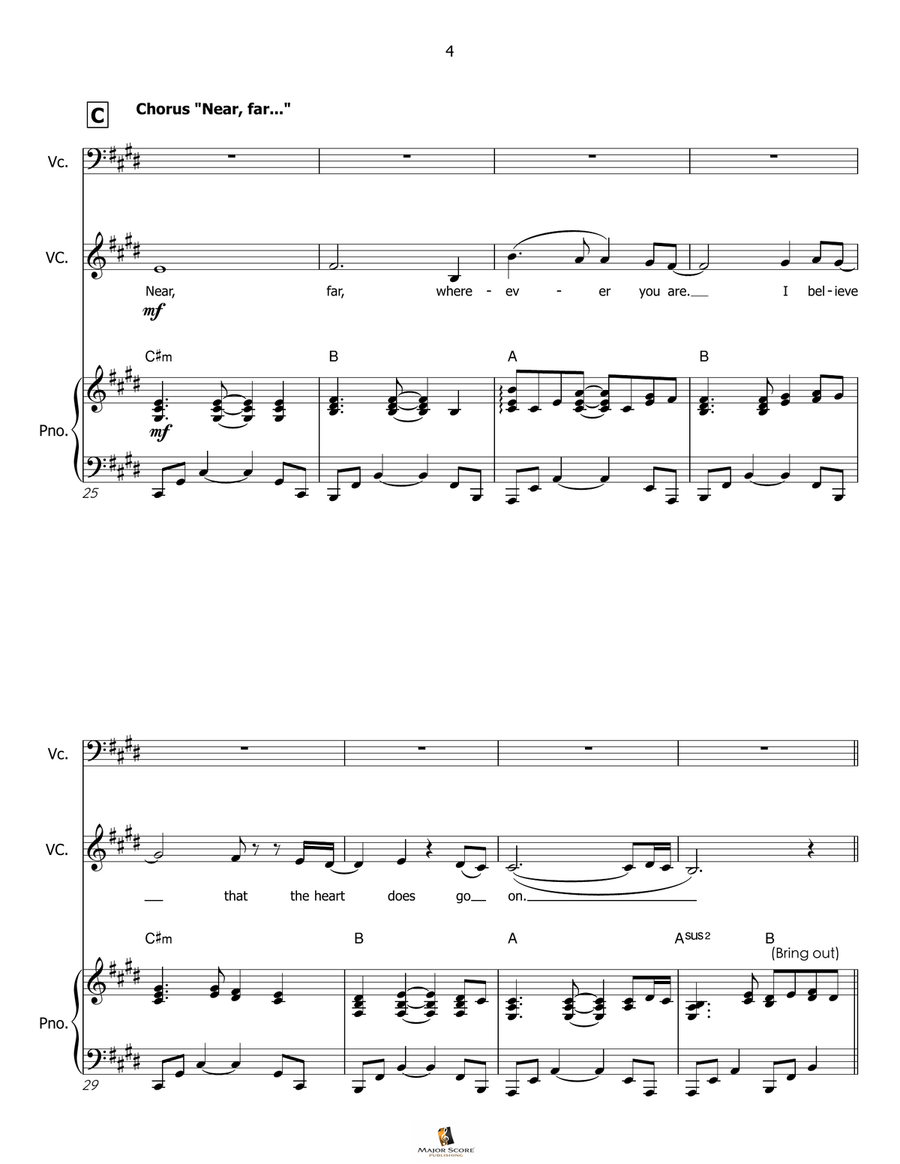 My Heart Will Go On (Love Theme From 'titanic') Small Ensemble scores gallery preview page 5
