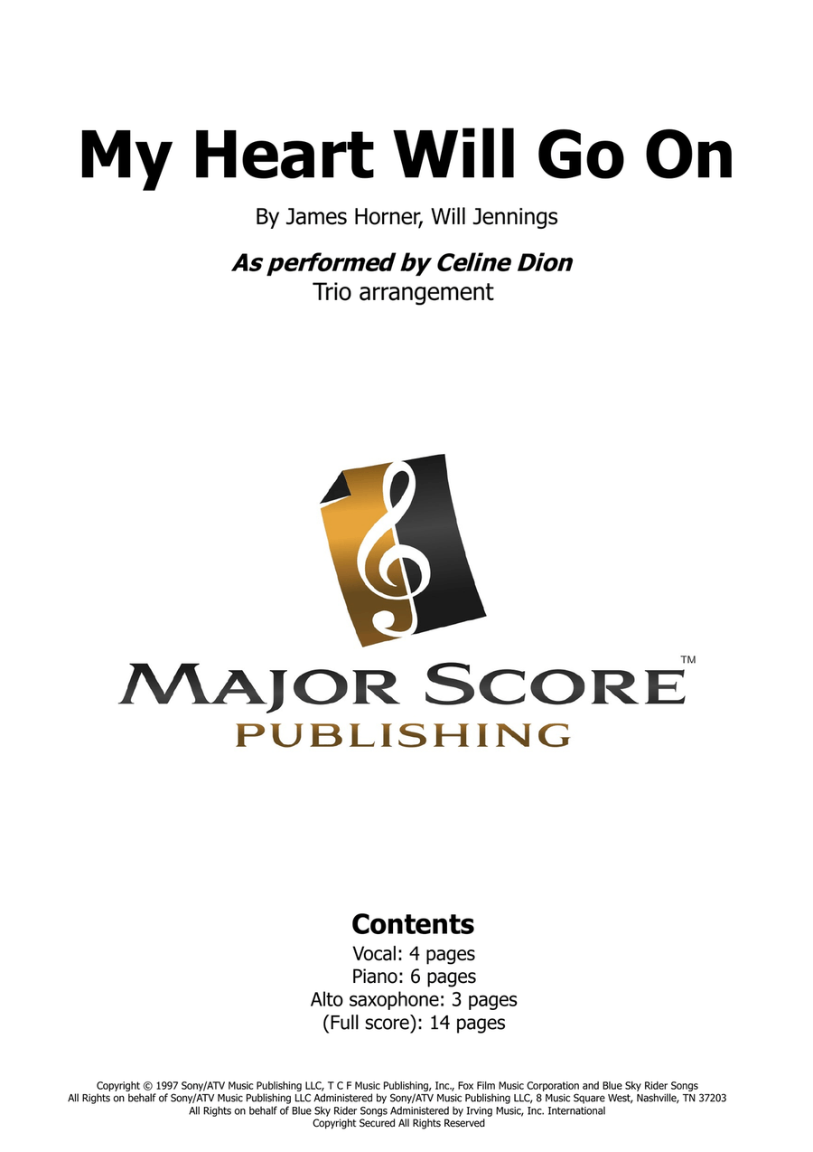 My Heart Will Go On (Love Theme From 'titanic') Small Ensemble scores gallery preview page 1