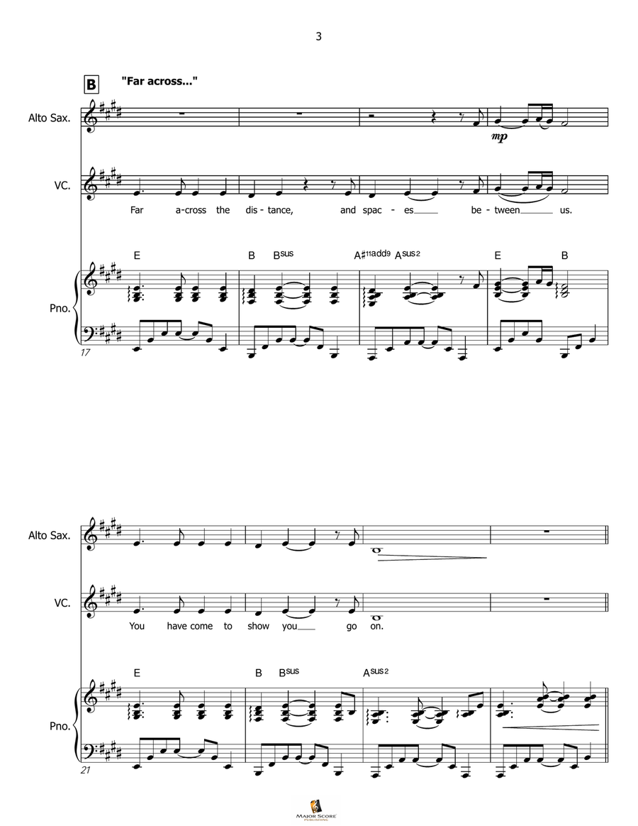 My Heart Will Go On (Love Theme From 'titanic') Small Ensemble scores gallery preview page 4