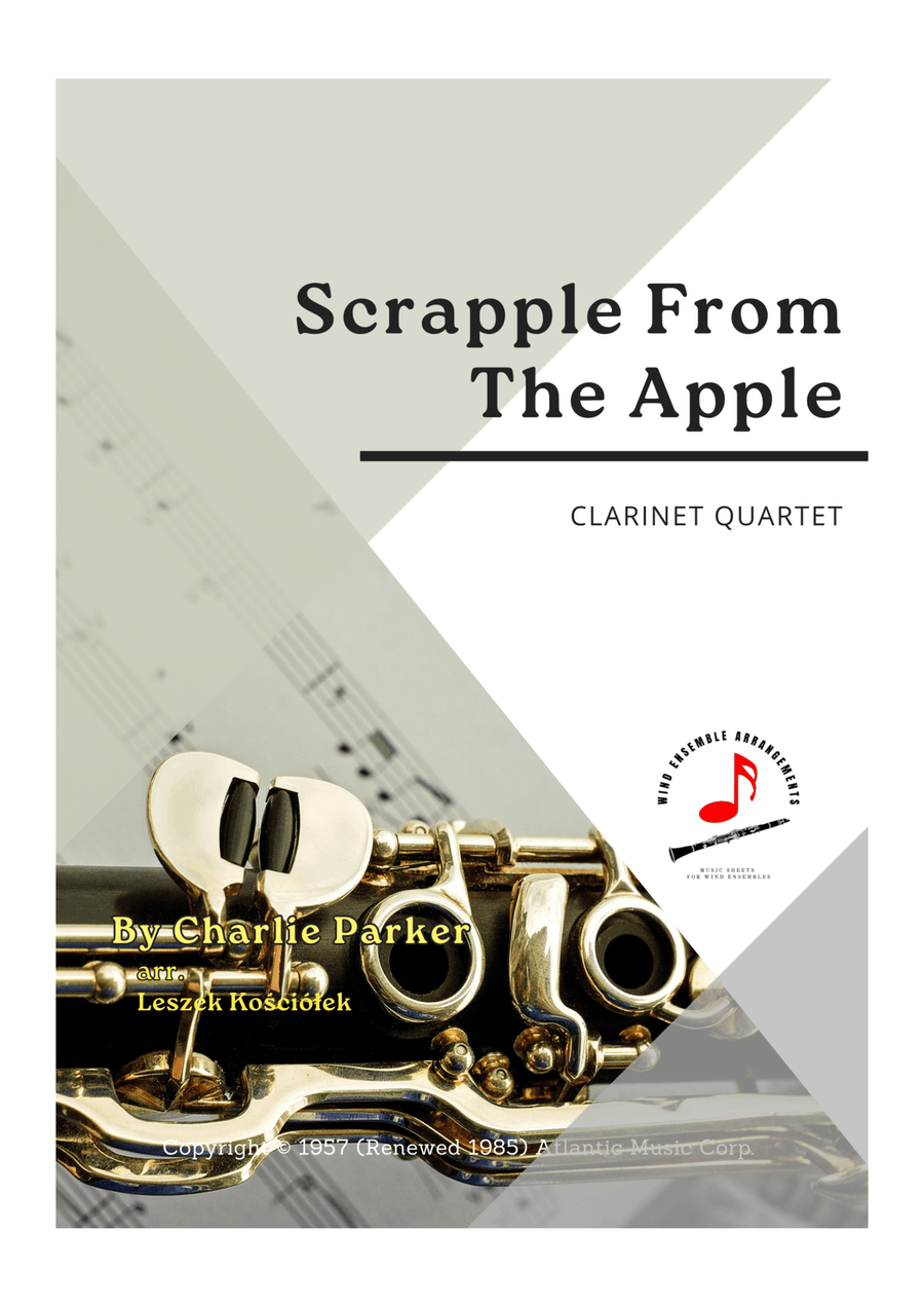 Scrapple From The Apple Scrapple From The Apple Clarinet Quartet scores gallery preview page 1