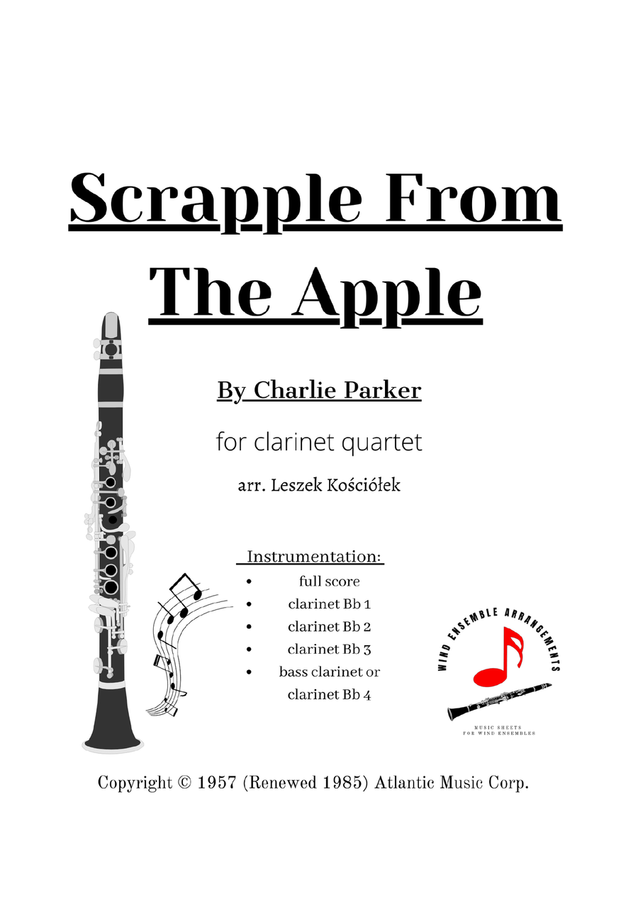 Scrapple From The Apple Scrapple From The Apple Clarinet Quartet scores gallery preview page 2