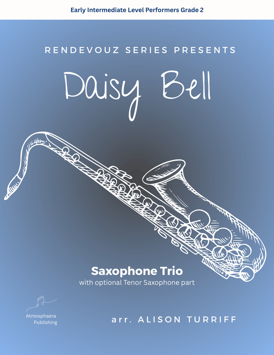 Daisy Bell for 3 saxophones (with optional tenor part) Woodwind Trio scores gallery preview page 1