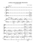 A BALLAD FOR POPE FRANCIS