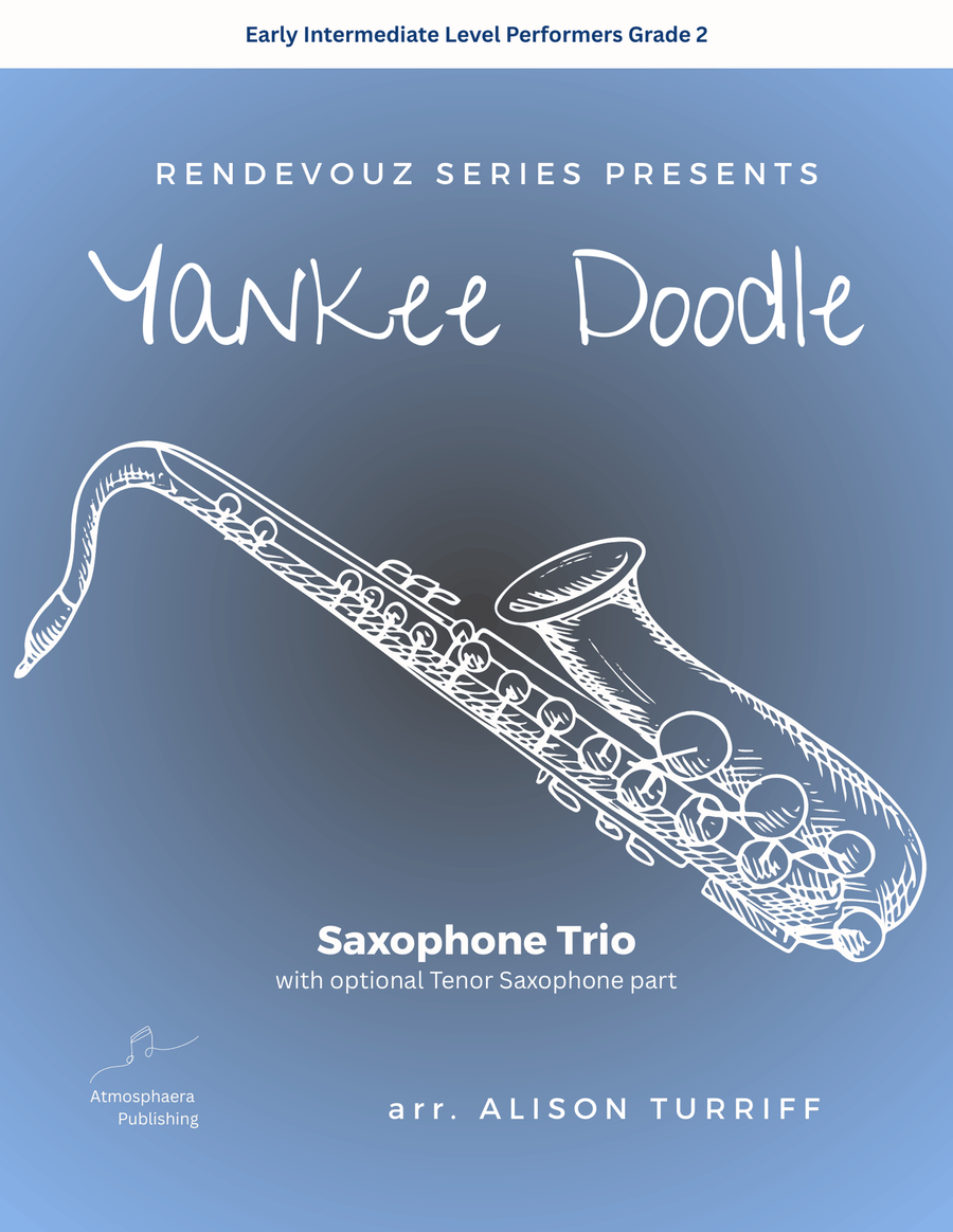 Yankee Doodle for 3 saxophones (with optional tenor part) Woodwind Trio scores gallery preview page 1