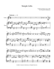 Simple Gifts - Piano and Violin
