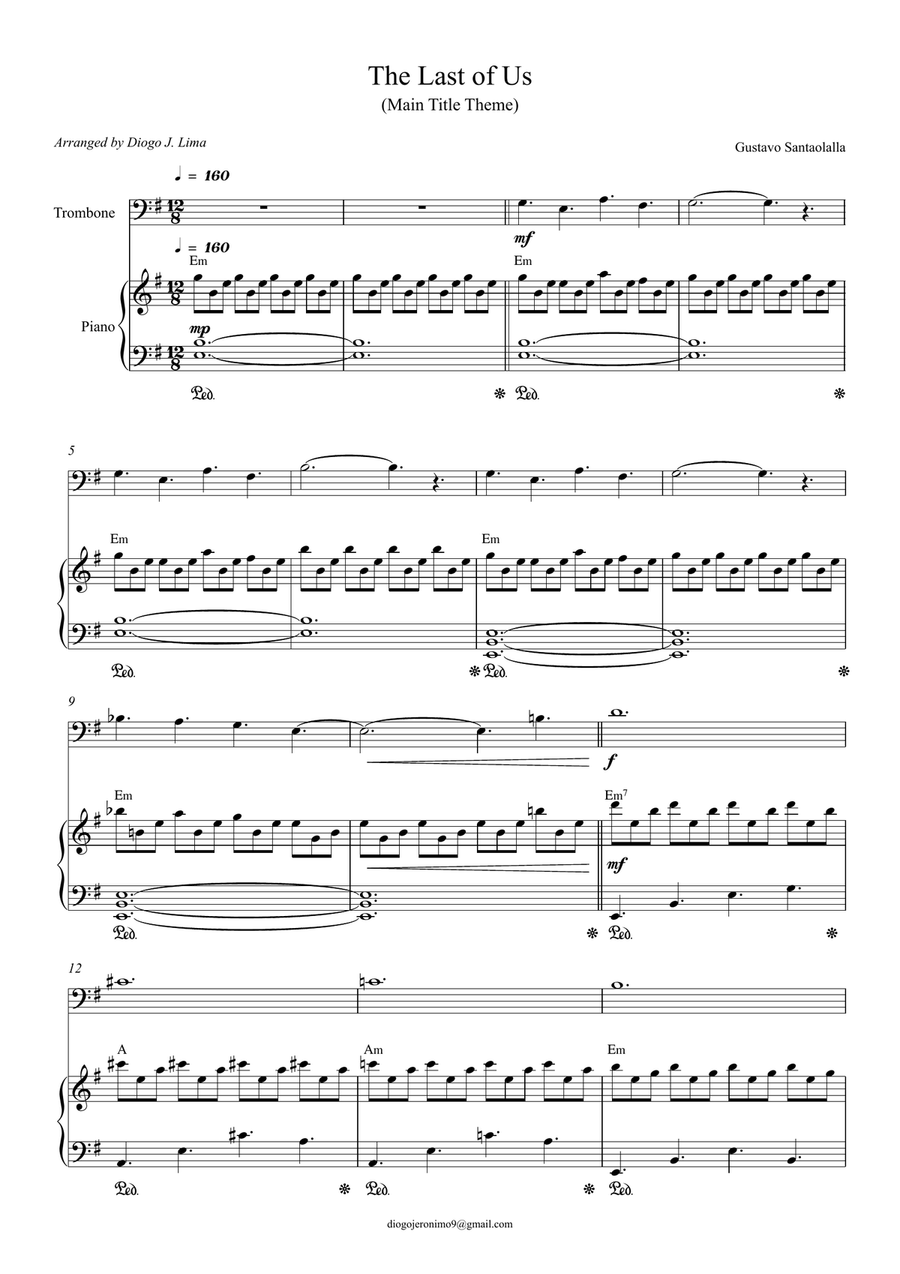 The Last Of Us The Last Of Us Easy Piano scores gallery preview page 1