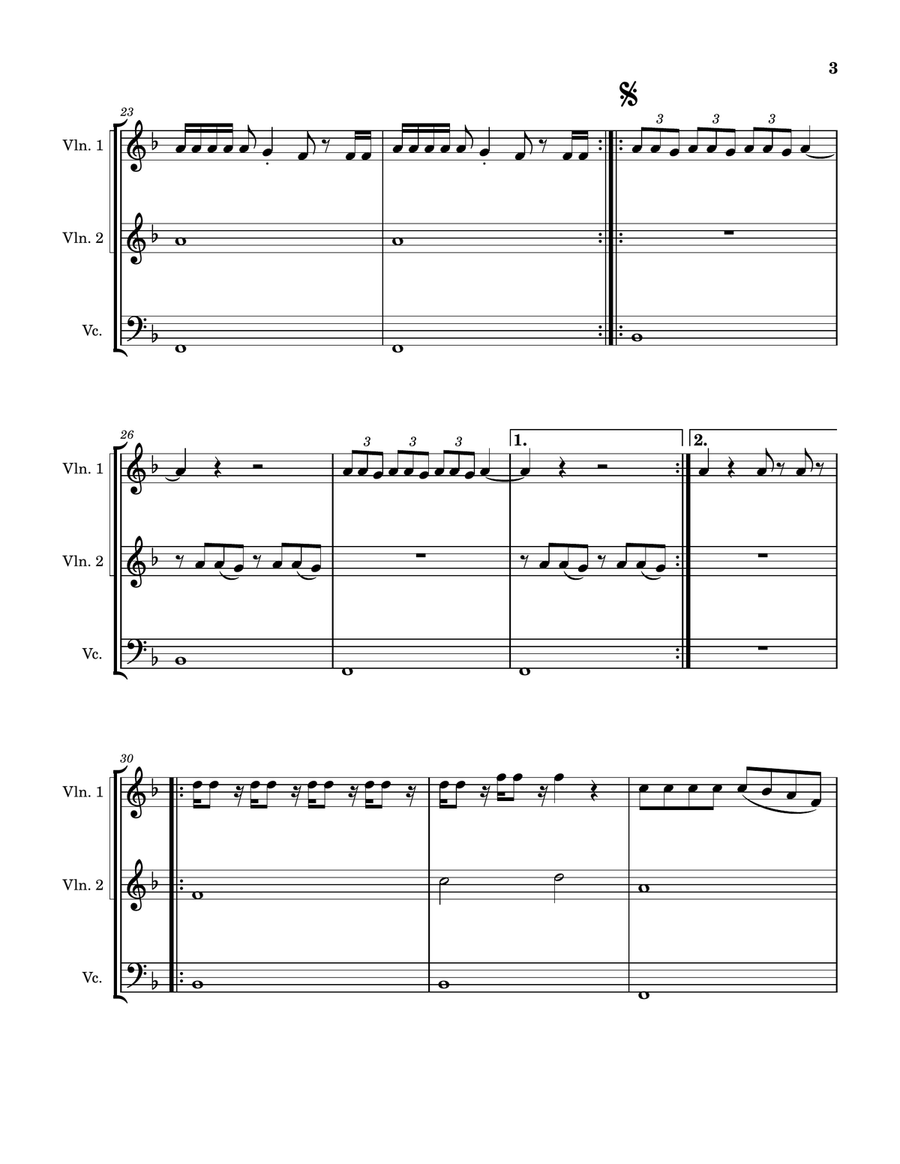 Congratulations (Ft. Quavo) String Trio scores gallery preview page 5