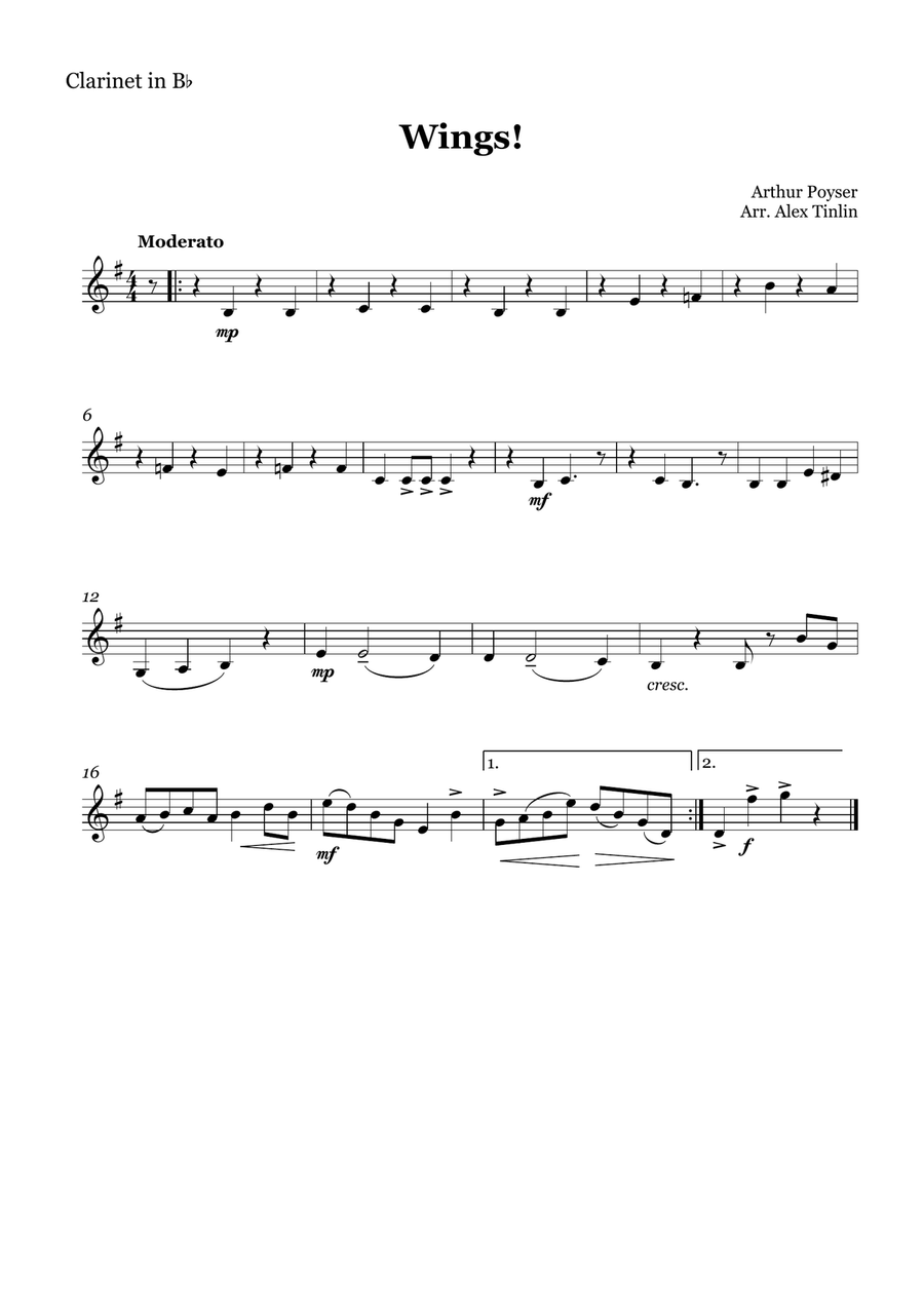 Wings! Wings! Woodwind Quintet scores gallery preview page 4