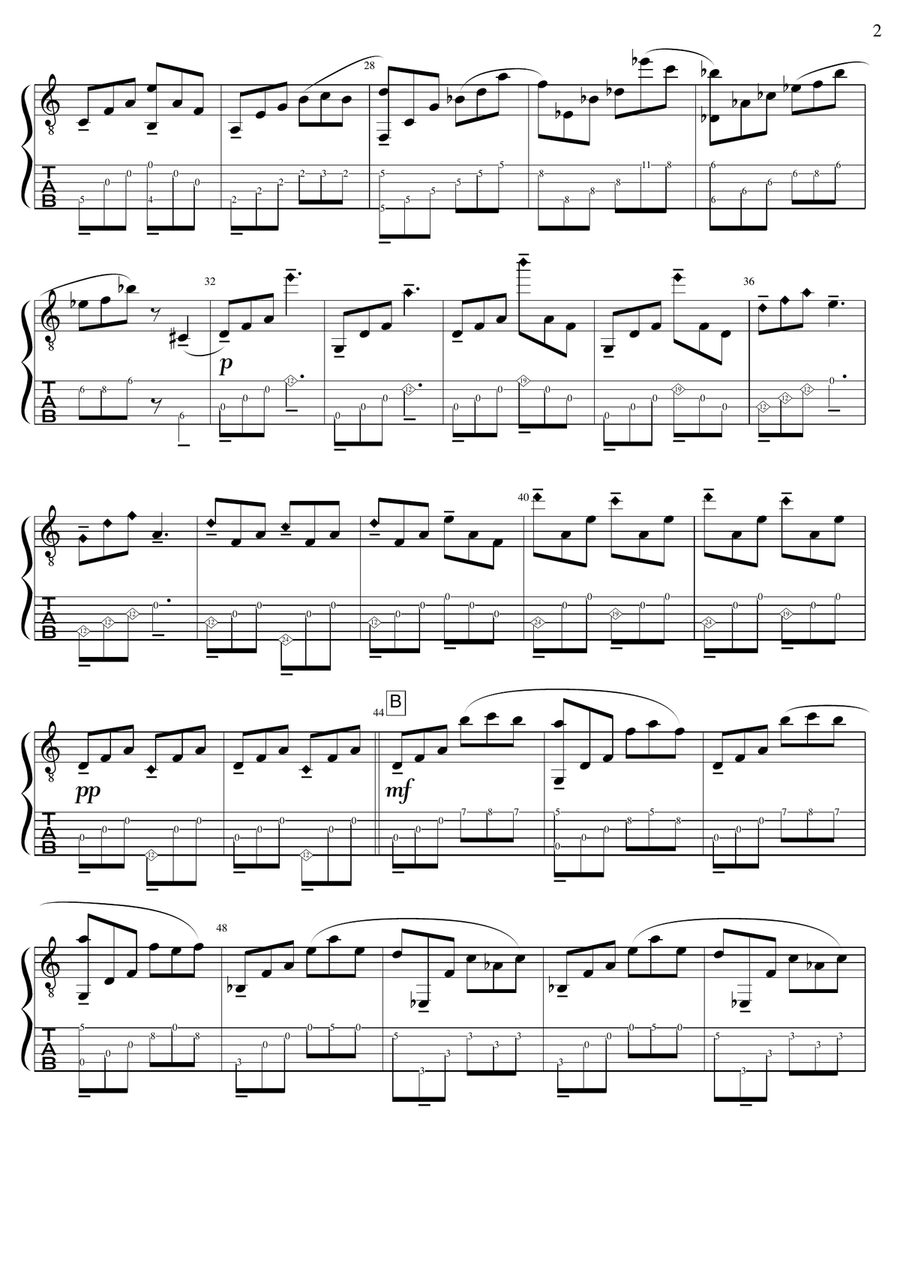 Puddle of Water 3 Puddle of Water 3 Acoustic Guitar scores gallery preview page 2