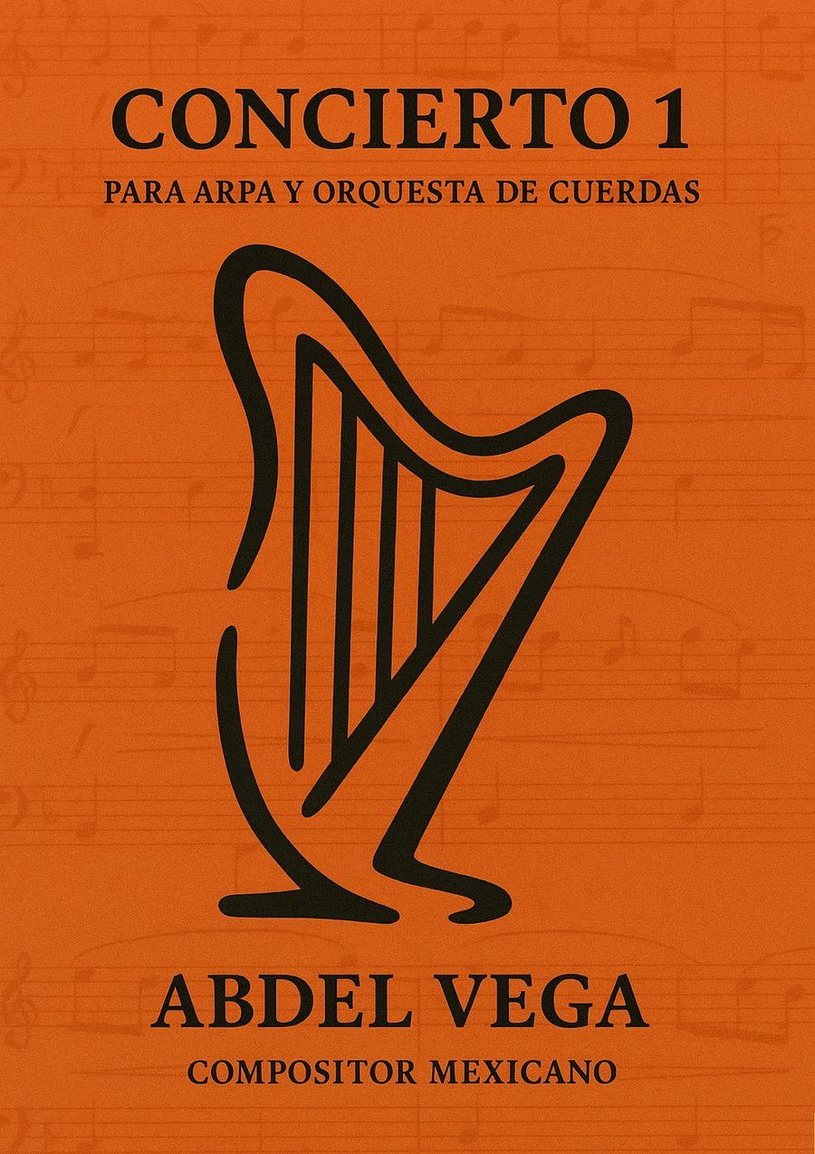 Concierto 1 para Arpa y Orquesta de Cuerdas String Orchestra scores gallery preview page 1
