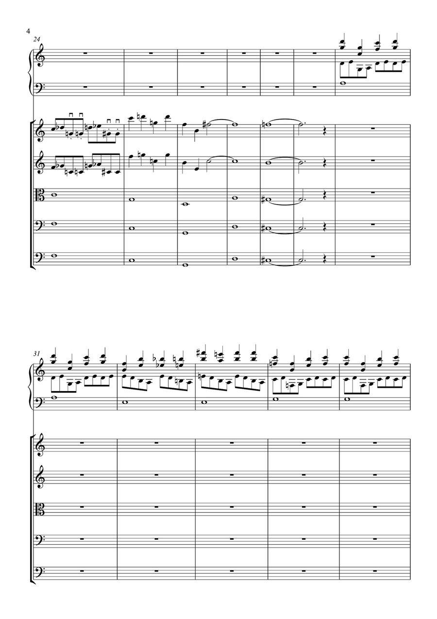 Concierto 1 para Arpa y Orquesta de Cuerdas String Orchestra scores gallery preview page 5