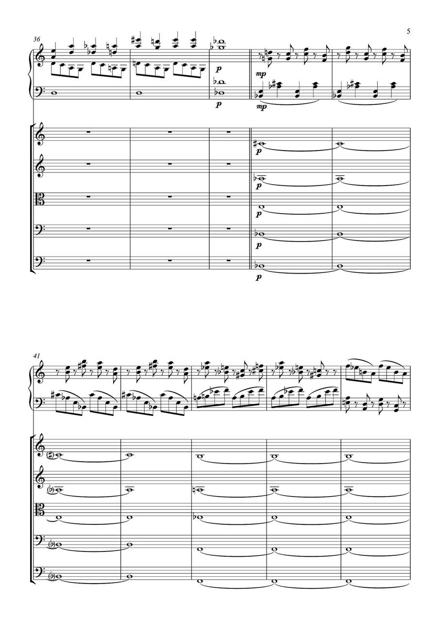 Concierto 1 para Arpa y Orquesta de Cuerdas String Orchestra scores gallery preview page 6